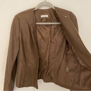 100% Leather Calvin Klein  Jacket